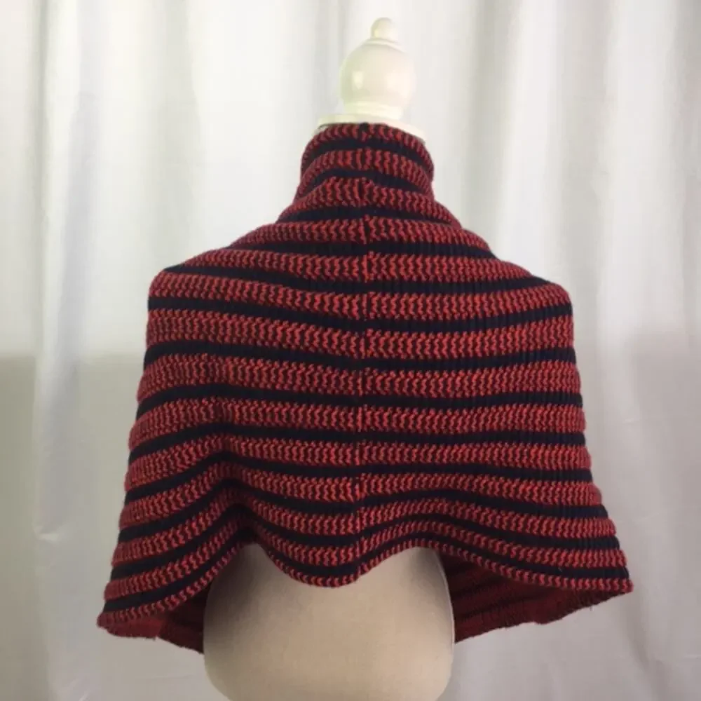 J. Crew Striped Infinity Scarf Red Blue